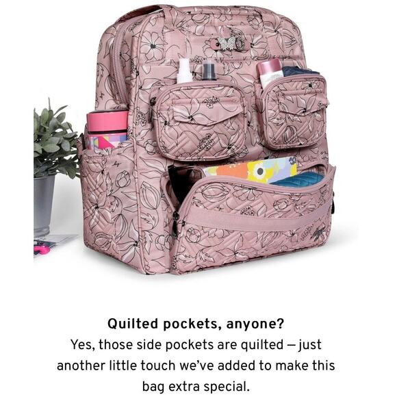 LARGE Lug Puddle Jumper LE Tote Bag Handbag Travel Crossbody Carryon Steel Grey - Picture 10 of 15